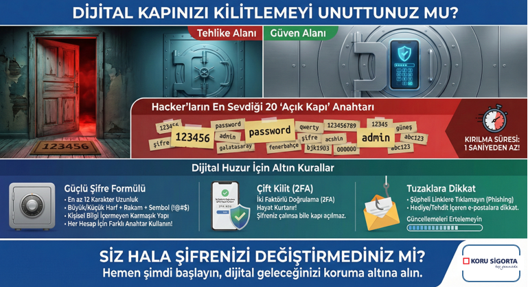 Dijital Kapınızı Kilitlemeyi Unuttunuz mu? Siber Güvenlik Rehberi